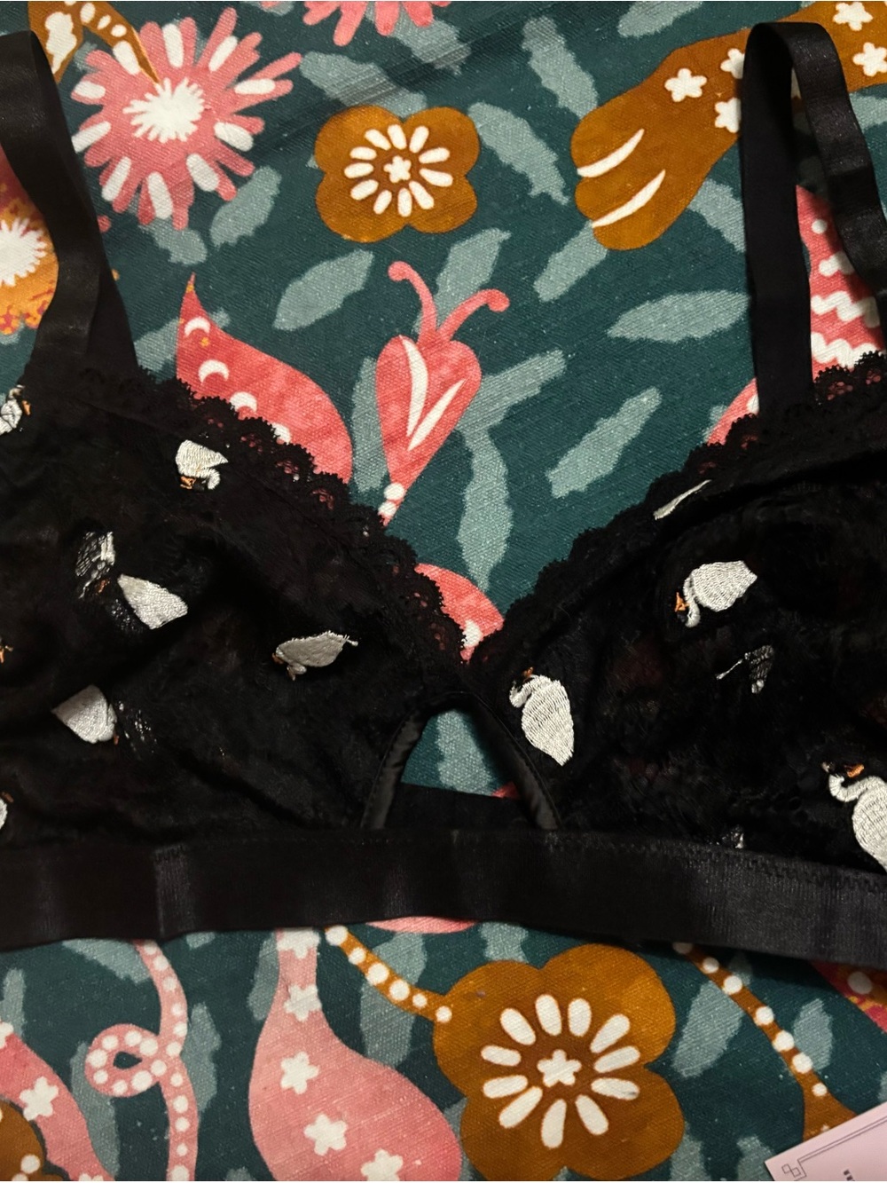 Empress Mimi swan bralette NWT